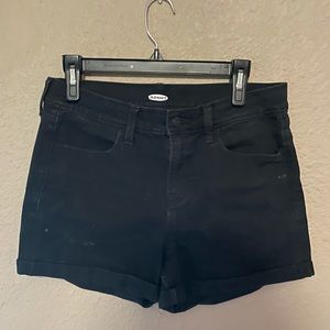 DIY Black Old Navy Shorts